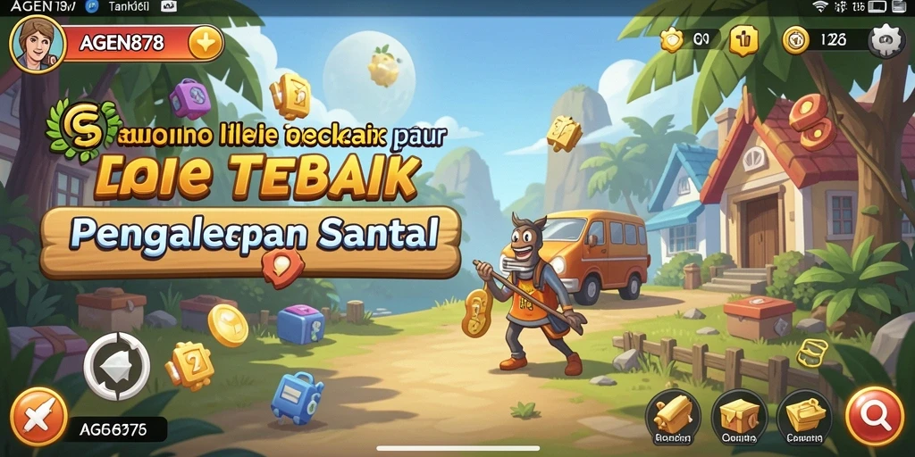 Tampilan screenshot AGEN878 menampilkan gameplay yang sederhana dan menawan.