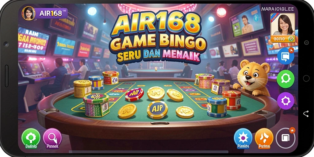 Gameplay seru Bingo di AIR168 penuh warna.