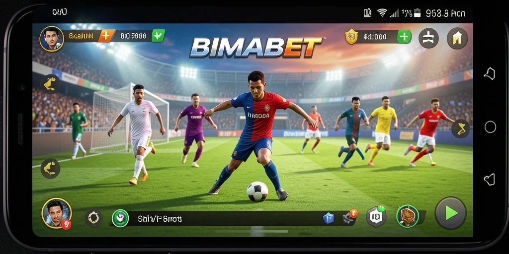 Tampilan gameplay BIMABET menampilkan aksi olahraga yang mendebarkan.