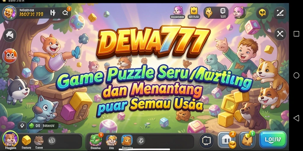 Tampilkan gameplay DEWA777 dengan tantangan puzzlenya yang menarik.