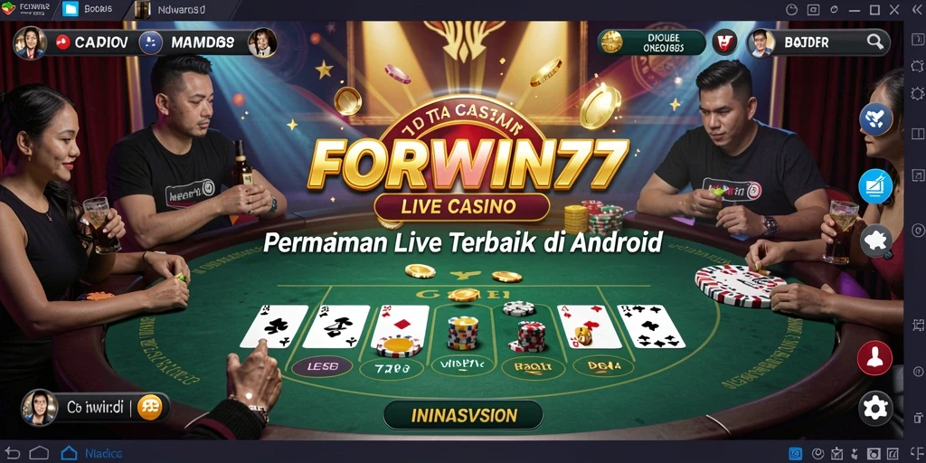Tampilan gameplay Live Casino yang mengasyikkan di FORWIN77.