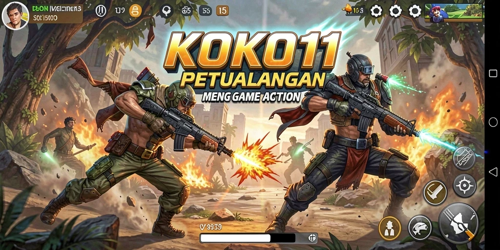 Tampilan gameplay KOKO11 dengan aksi mendebarkan dan grafis menakjubkan.