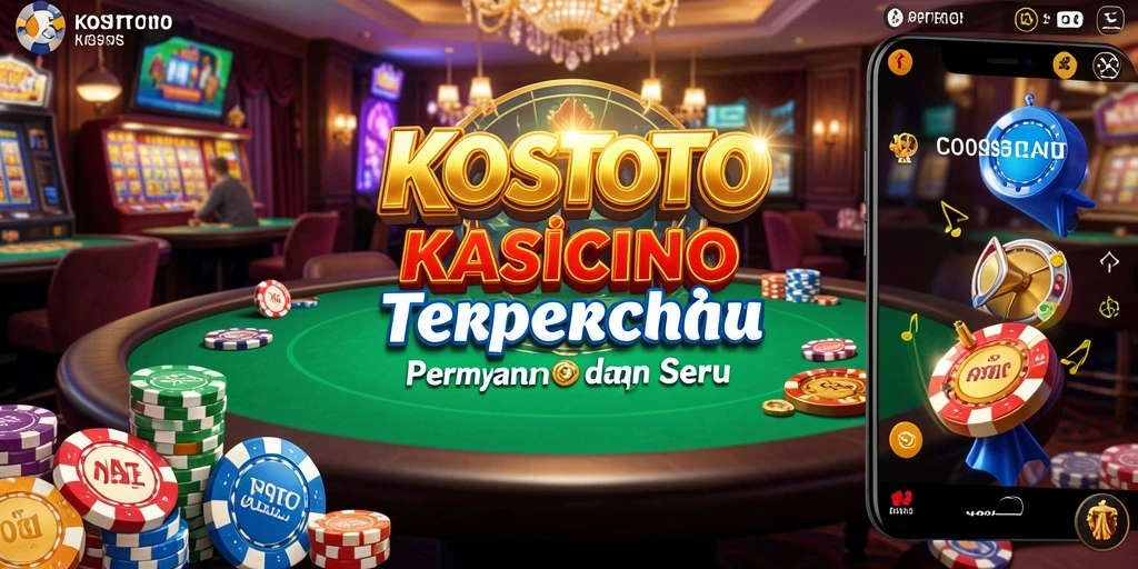 Tampilan screenshot KOSTOTO dengan gameplay kasino yang seru.