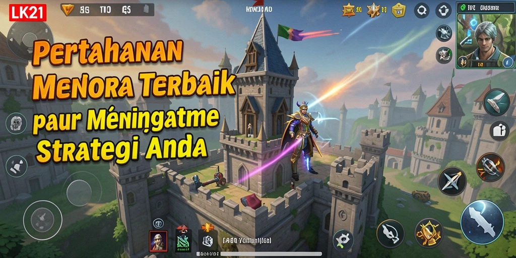 Gameplay menarik dari LK21 dalam pertahanan menara.