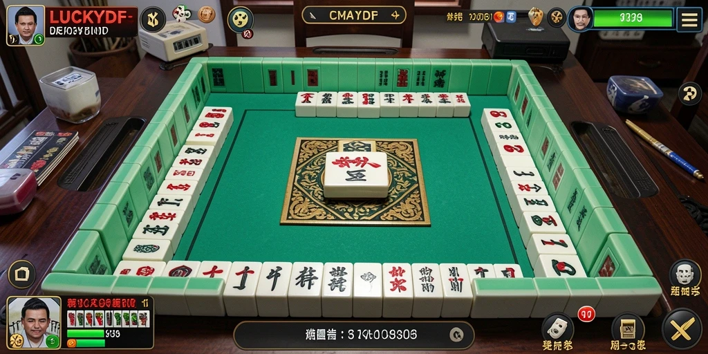 Screenshot gameplay LUCKYDF yang menunjukkan aksi seru Mahjong.