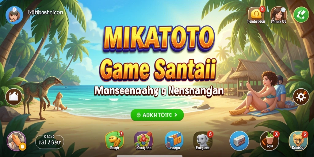 Tampilan gameplay MIKATOTO yang penuh warna dan menarik.