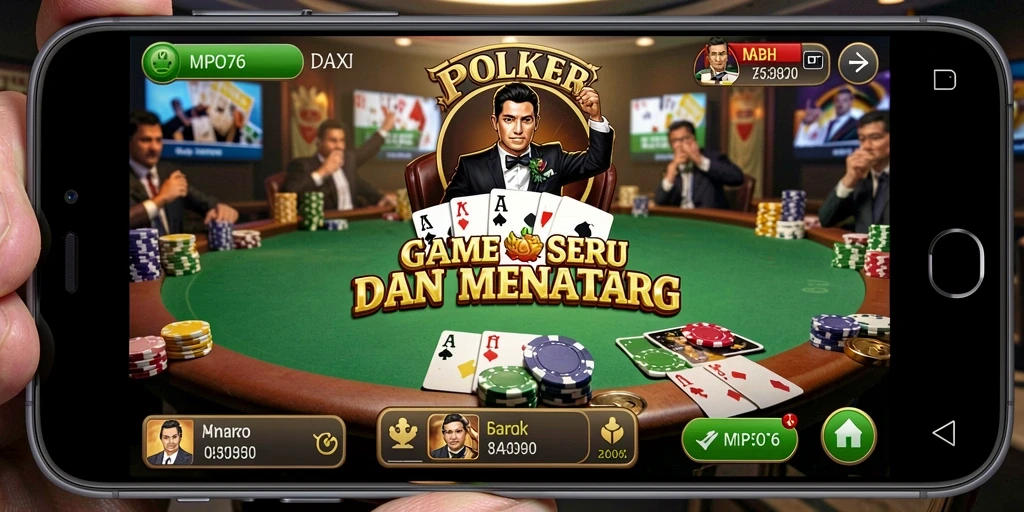 Tangkapan layar MPO76 menunjukkan aksi seru permainan Poker.