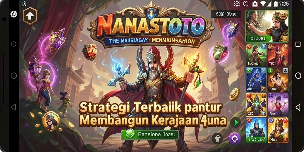 Tampilan gameplay yang menarik dan penuh aksi di NANASTOTO.
