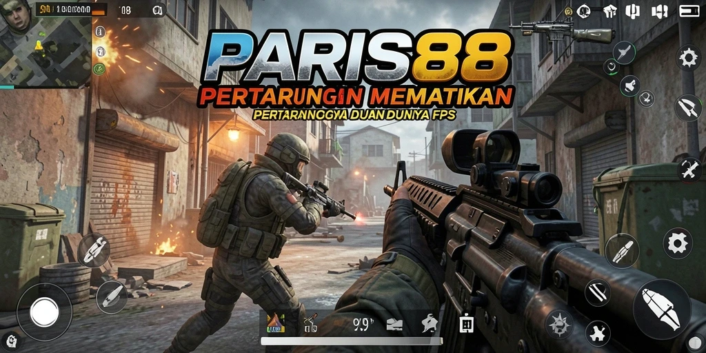 Gameplay mendebarkan dalam PARIS88 dengan aksi FPS yang menegangkan.