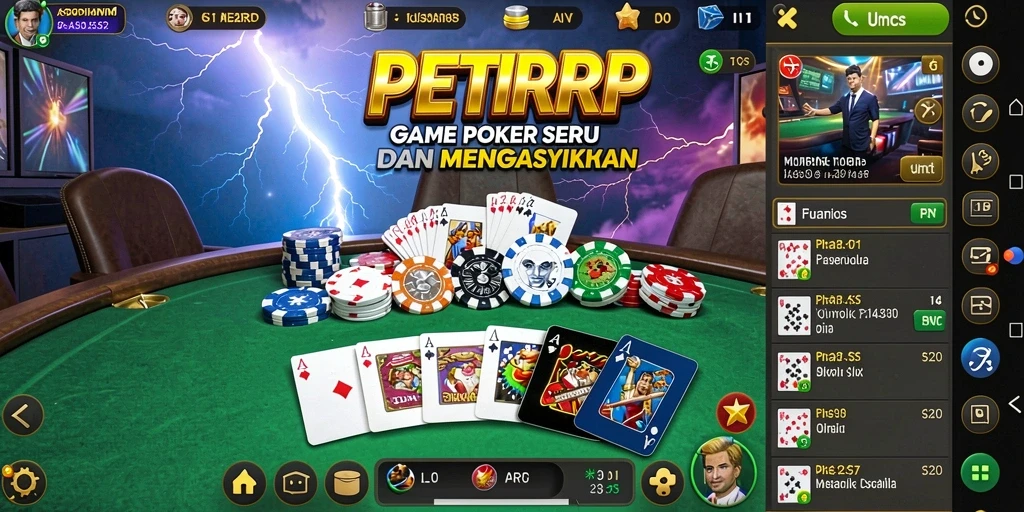 Tampilan gameplay seru dari aplikasi PETIRRP yang mendebarkan.
