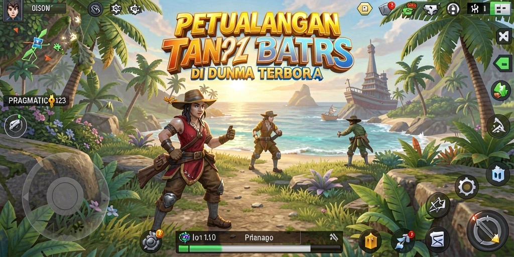 Screenshot gameplay menampilkan eksplorasi dunia terbuka PRAGMATIC123.