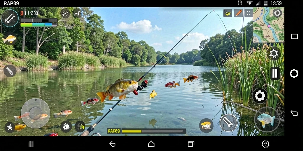 Gameplay memancing yang menakjubkan di RAP89.