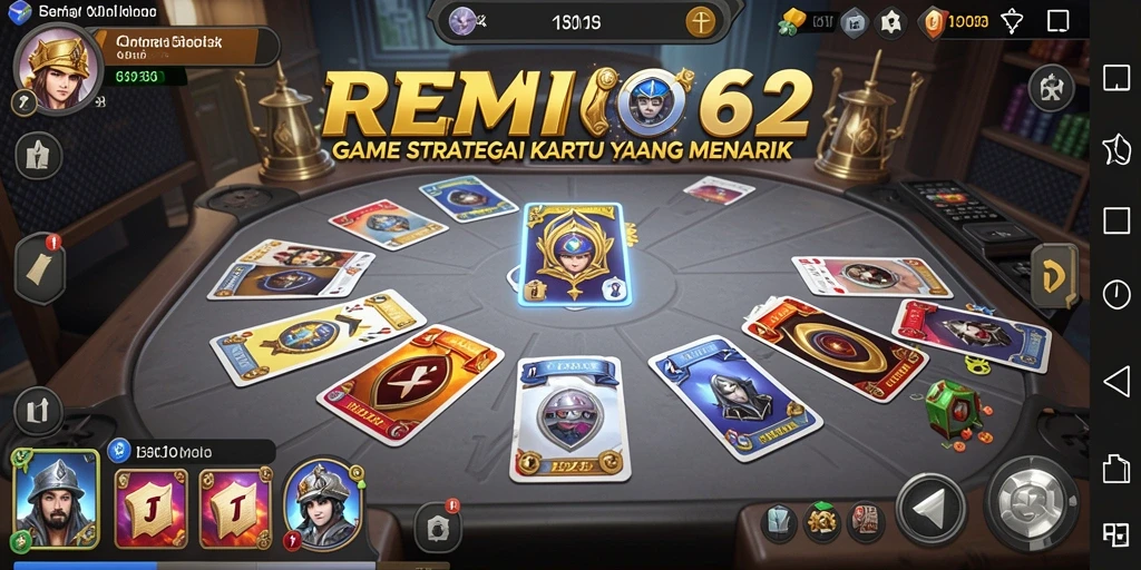 Tampilan menarik gameplay <strong>REMI62</strong> saat bertarung dengan kartu.