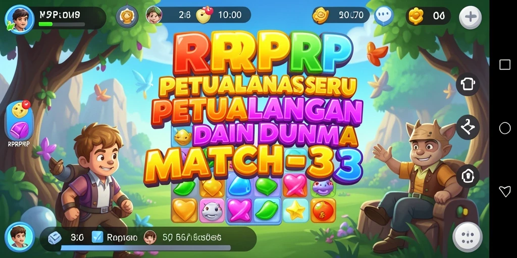 Screenshot RPRPRP menampilkan gameplay seru dan penuh warna.